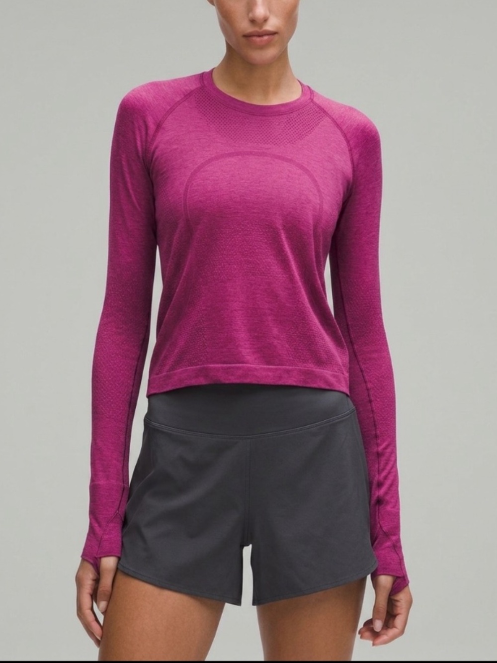 Lululemon Swiftly Tech Long Sleeve Shirt 2.0 - Raspberry Rave / Heathered Berry
